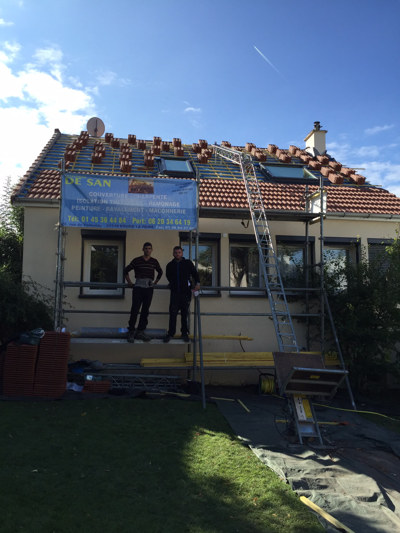 Rénovation toiture tuiles Savigny-sur-Orge