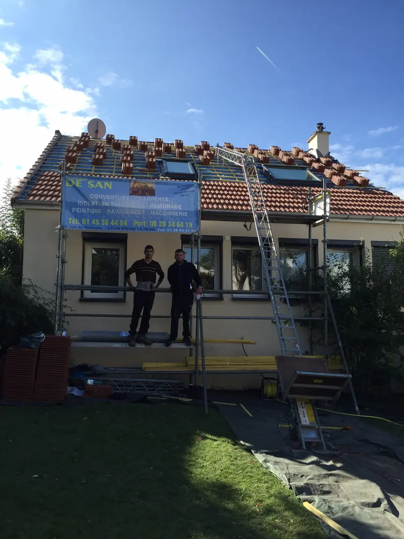 Rénovation toiture tuiles Savigny-sur-Orge